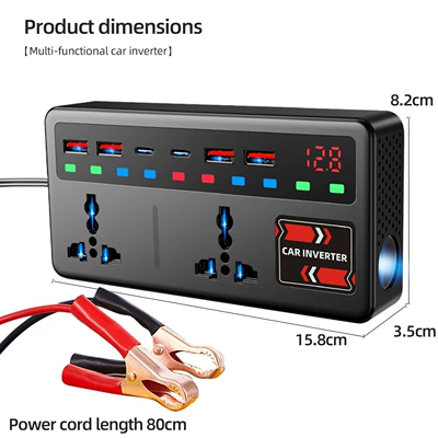 Inverter 12V24V to 220V: Mobil şarj cihazları