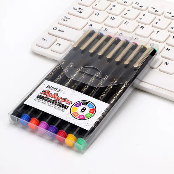 Color syringe pen Baoke engineering painting pen suit design comic signature pen painting pen drawing Gouline pen