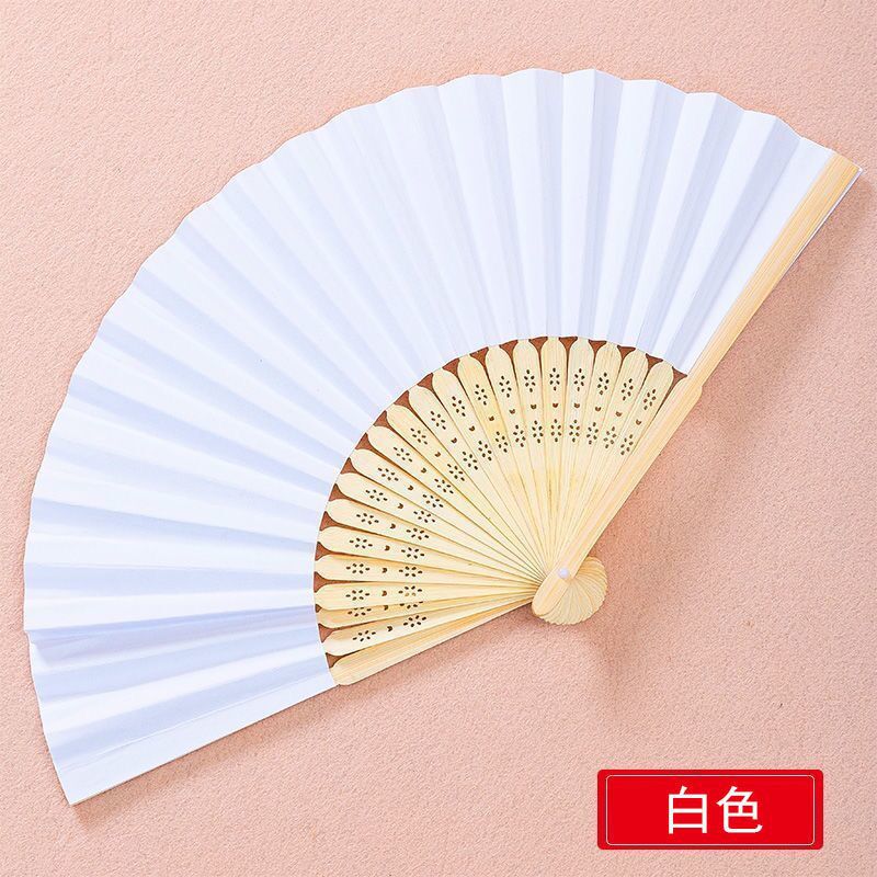 blank Paper Fan painting Fan kindergarten make Blank fan Folding fan Painting and Calligraphy Practice Cool fan