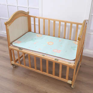 Kindergarten mat color Ice Silk rattan mat children double-sided mat student dormitory foldable Ice Silk rattan mat