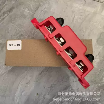 blocks, stainless steel terminal – Other power supply, ignition system - nickel-plated-m8-red-one