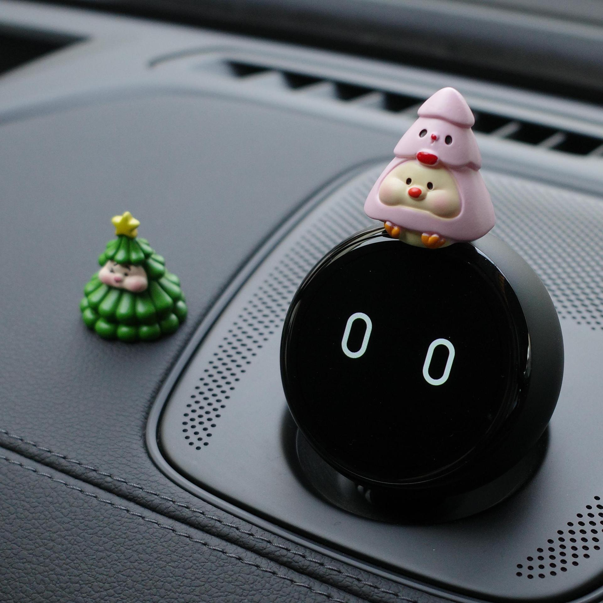 Placa de estacionamiento temporal de automóviles adorable automóvil avanzado tarjeta telefónica móvil árbol de Navidad de Navidad