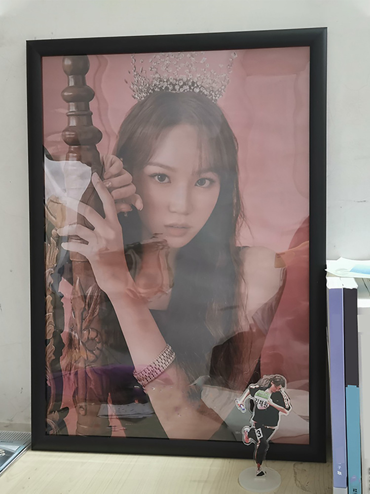 A5L鋁合金畫框相框細窄邊前開啟式黑銀金色裝飾畫掛牆貼電梯廣告