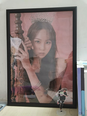 A5L鋁合金畫框相框細窄邊前開啟式黑銀金色裝飾畫掛牆貼電梯廣告