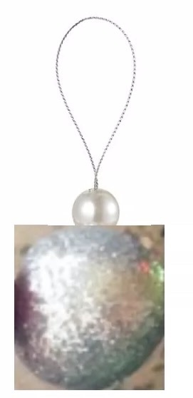 Bola de espuma de color de Navidad, diámetro: 4 pulgadas mezcladas tricoloras