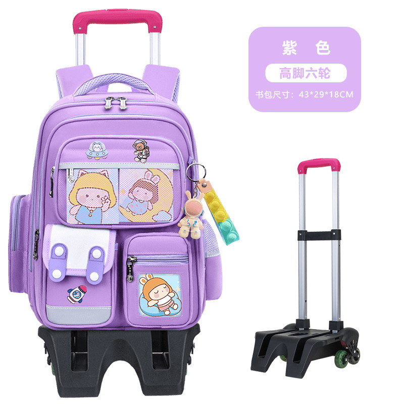 2026 nueva mochila escolar de tirón para estudiantes de primaria 23456 grados mochila de hombro