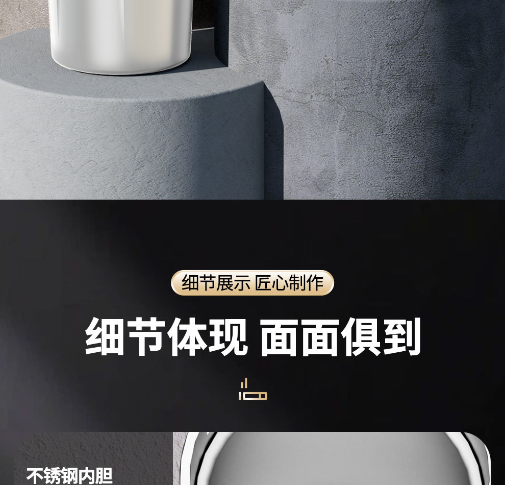 Car Ashtray for Interior Use with Light, Anti-Fly Ash, Manufacturer Wholesale, Anti-Fly Ash Luminous Car Ashtray