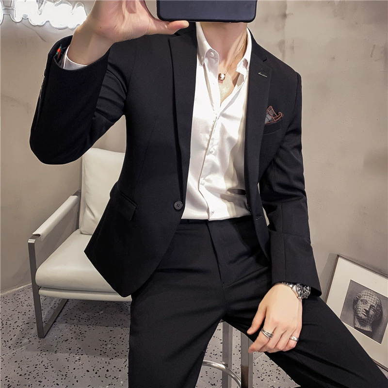 Set, suit, jacket, high-quality style, Korean style