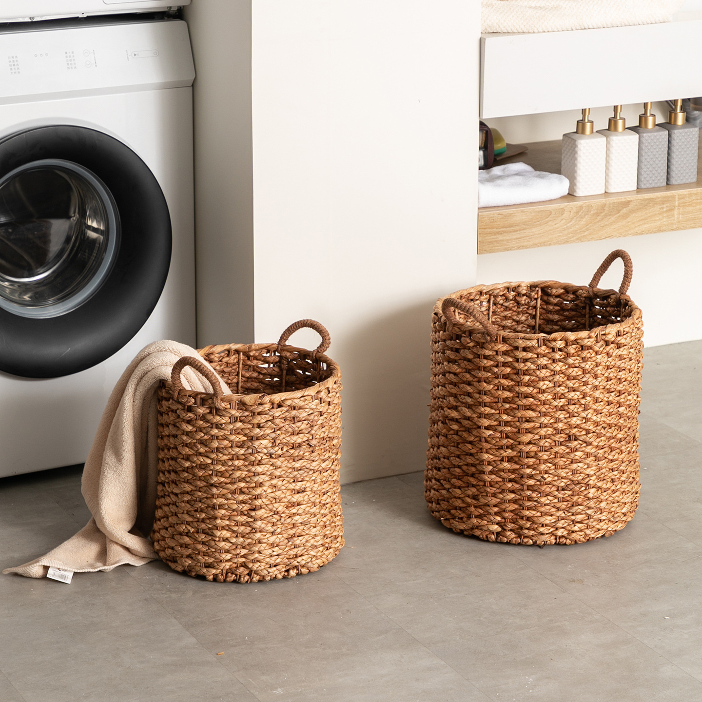 Cestas de almacenamiento de calabaza personalizadas, cestas de almacenamiento tejidas a mano, decoración para el hogar, lavandería, juguetes, cestas de almacenamiento