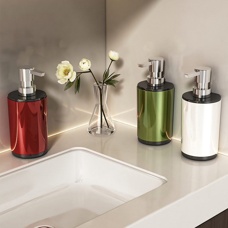 Baño de estilo retro, loción de baño, botella subenvasada, gel de ducha para el hogar de alto valor, desinfectante de manos, botella de prensa avanzada