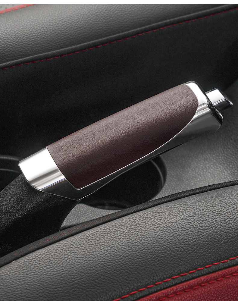 Cross-border car modified handbrake cover explosion car interior decoration cover handbrake handle decoration personality car leather handbrake cover