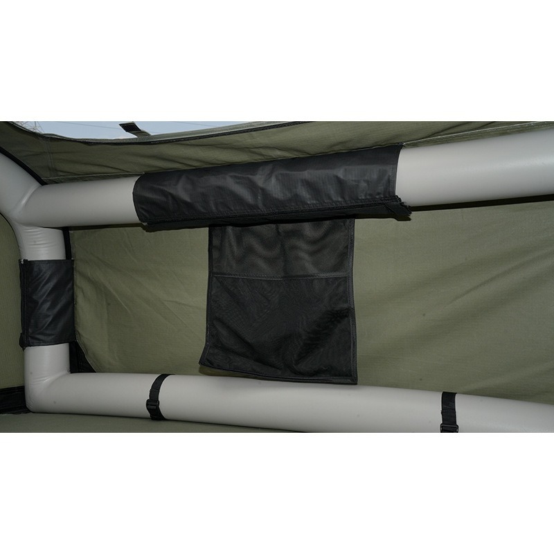 Cross-Border Outdoor Camping Car Roof Inflatable Tent, Rainproof, for Self-Driving Travel, Suv Car-Mounted Soft-Top Camping, Waterproof