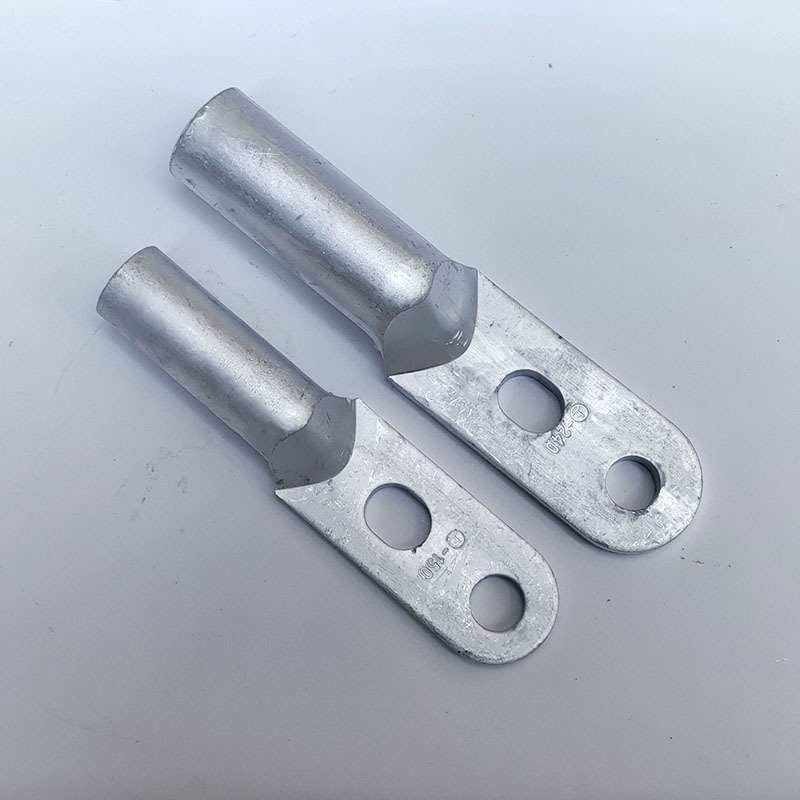DLS dual-hole aluminum nose dual-hole aluminum splicing terminal full aluminum wire ear two-hole aluminum terminal aluminum cable dual-hole wire nose