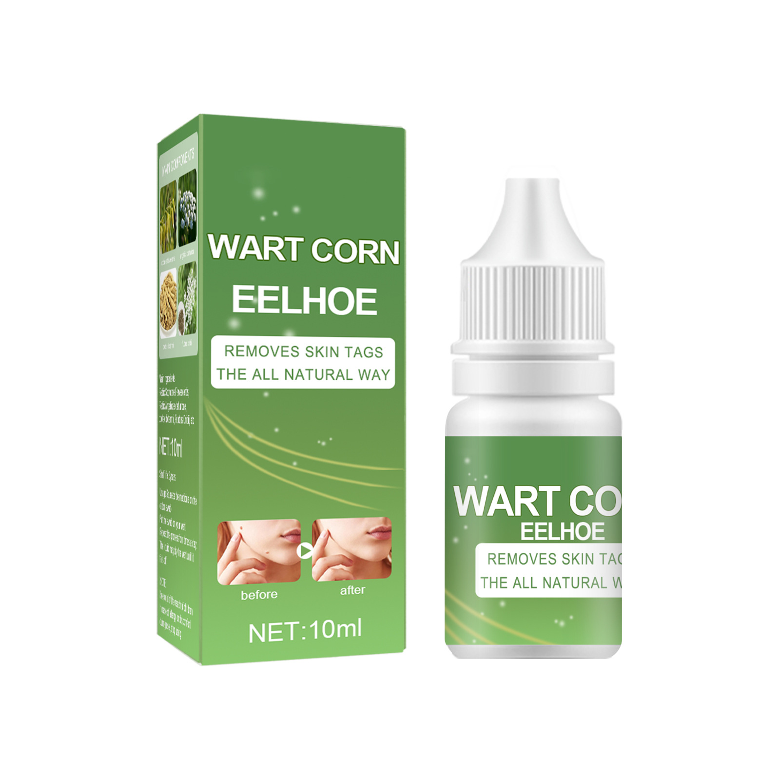 EELHOE nevus elixir for blemishes, removing black spots, lightening melanin, and repairing skin on the face_voghion.com