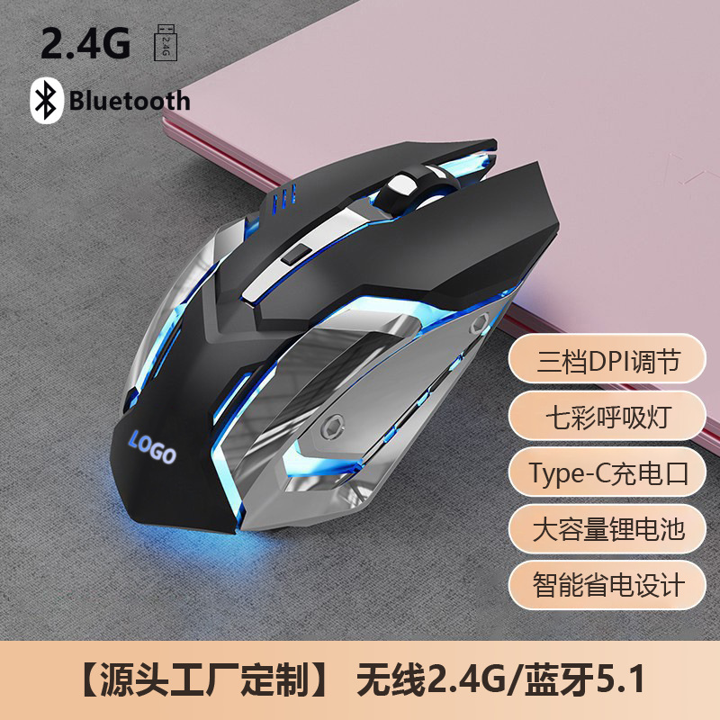 Banda Wireless Mouse Bluetooth Dual Mode Silent Type-C Charging E-Sports Mechanical Game Office Mouse Customization Banda Wireless Mouse Bluetooth Dual Mode Silent Type-C Charging E-Sports Mechanical Game Office Mouse Customization