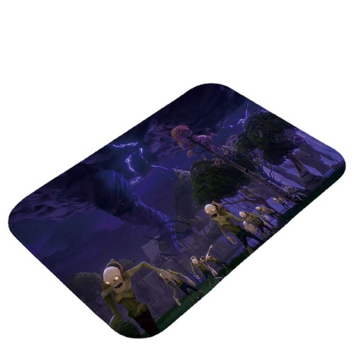 Cartoon animation game peripheral Fortnite floor mat new Among Us game flannel crystal velvet carpet