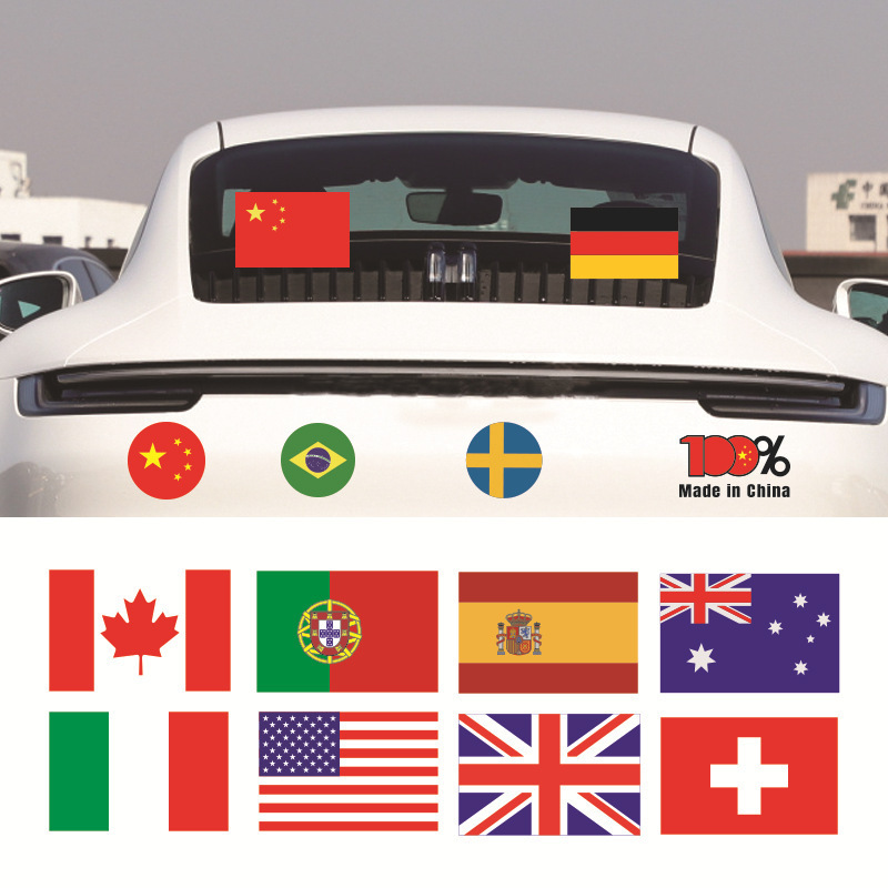 Flag Stickers USA Canada Australia Car Stickers Graffiti Stickers Cover Cross-border Decorative Stickers