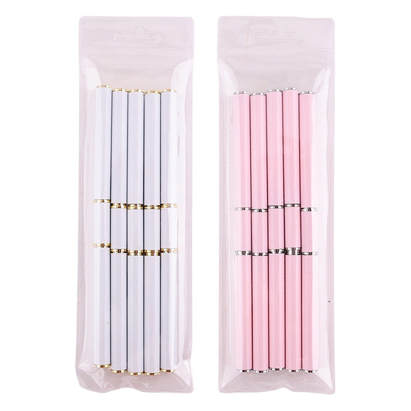 Herramienta de uñas cepillo de doble cabeza de doble propósito dibujo línea pintura flor pluma fototerapia cabeza redonda plana cristal encaje conjunto de la pluma