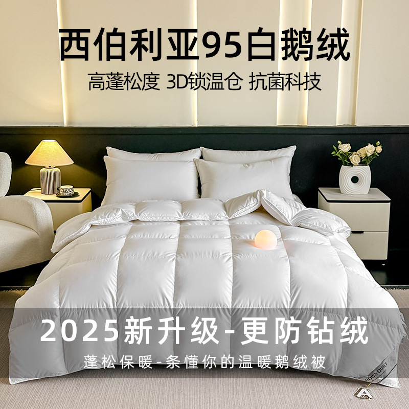 95% White Goose down Quilt, All-Cotton down Quilt, Goose down Comforter, Quilt Core, Spring and Autumn Quilt, Air Conditioning Quilt, Hotel Thickened Warm Winter Quilt