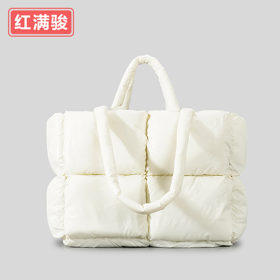 Nuevo más tamaño abajo Chaqueta de algodón de las mujeres suave espacio bolso de algodón moda simple lleno hombro bolsa de mensajero