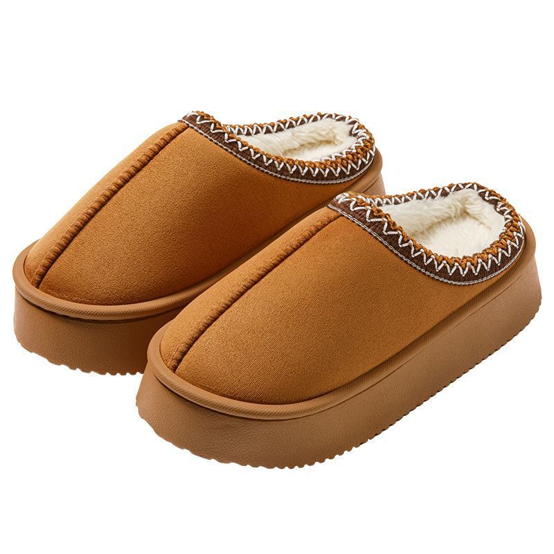 Zapatillas de peluche nuevas zapatillas de algodón de invierno anti-deslizante de invierno para mujeres y hombres. image 5