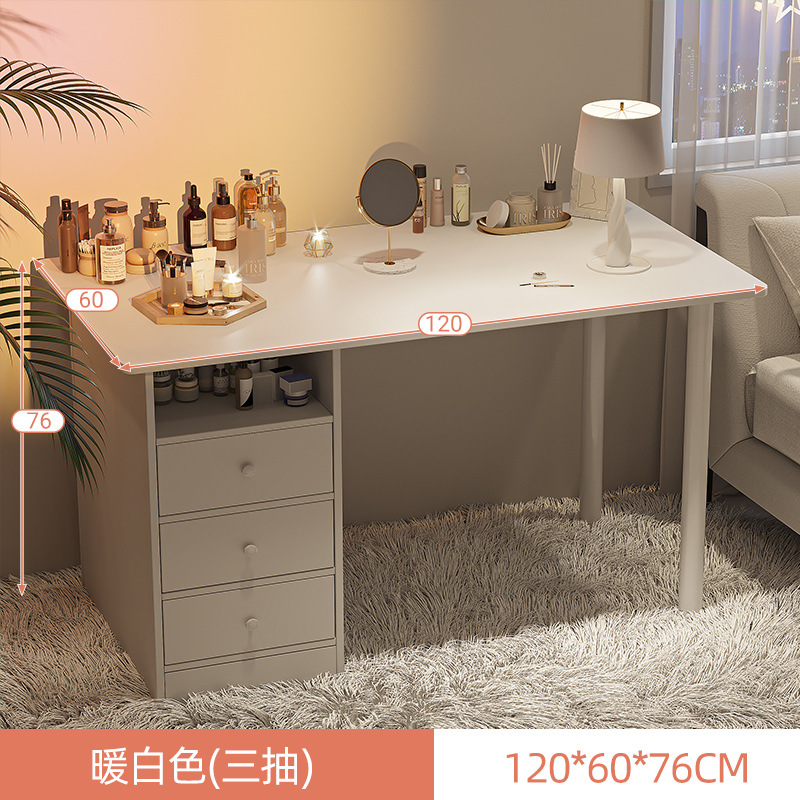 Comedor de tocador, escritorio de almacenamiento, dormitorio moderno y minimalista, casa de alquiler pequeña, mesas de maquillaje de estilo en línea