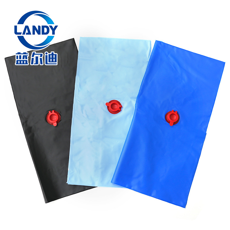 L型角落转角处泳池盖水袋压边防风0.3mm厚 保温膜塑料双排水管袋