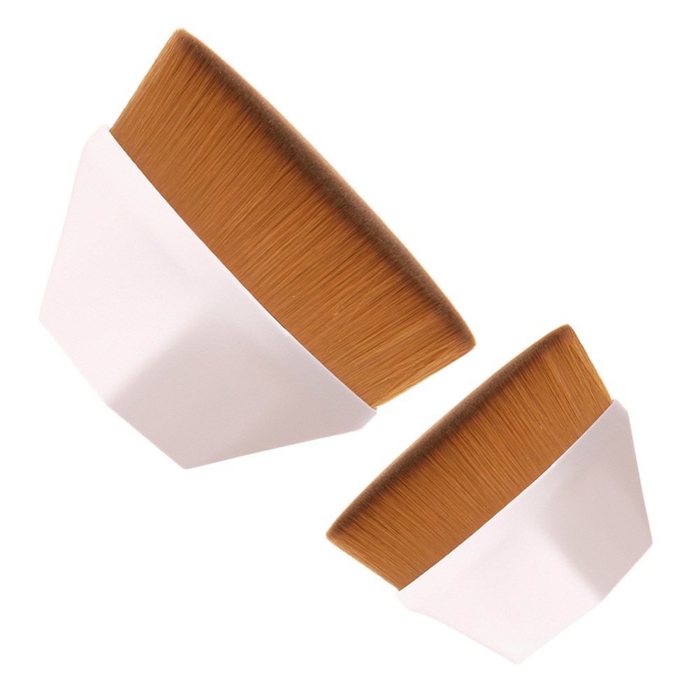 Brocha de Maquillaje N.° 55, Brocha Individual para Base de Maquillaje, Sin Costuras, No Absorbe Polvo, Portátil, Herramienta de Brocha de Base de Maquillaje de una Sola Pieza para Envío Directo.