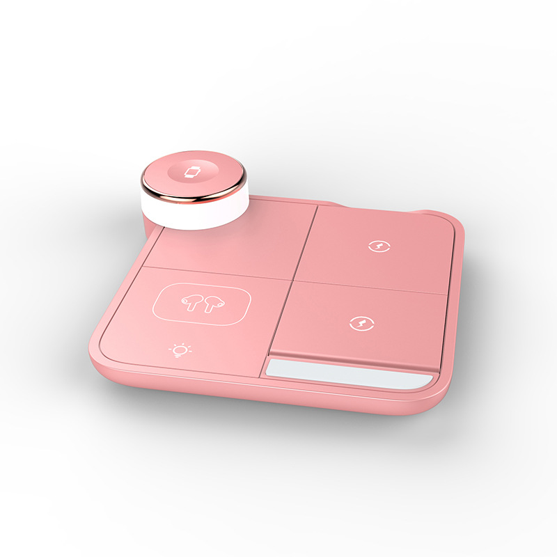 【新品上線】手機(jī)通用無線充 15W快充七彩氛圍燈多色無線充電器