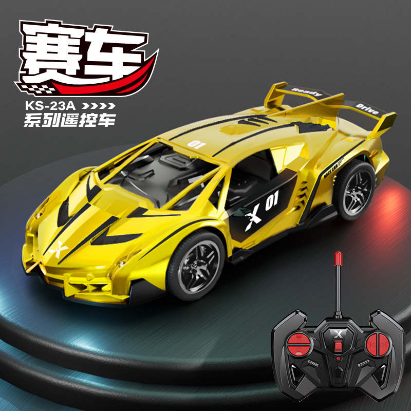 6-12 años de edad, niño de carreras de control remoto, juguete eléctrico, luz recargable, modelo de coche deportivo a la deriva rc