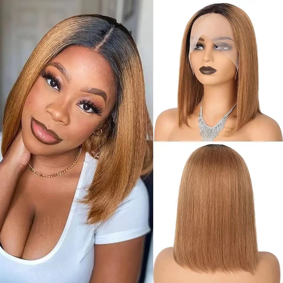 Front lace wig Bob 13*4 Bobwig straight...