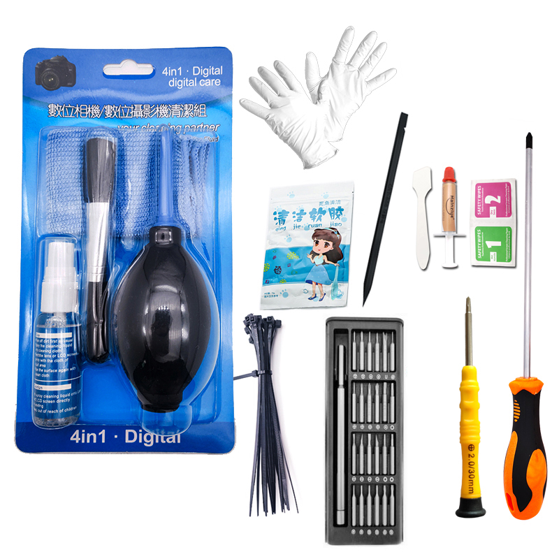 Desmontaje de computadoras de escritorio y portátiles Herramientas de limpieza Kit Monitor Desmontaje de teléfonos móviles Desmontaje de destornilladores de polvo