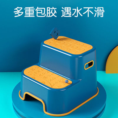 children Brush teeth stool Children pad Footstool baby Stirrup chair Wooden bench Wash your hands non-slip Pedal