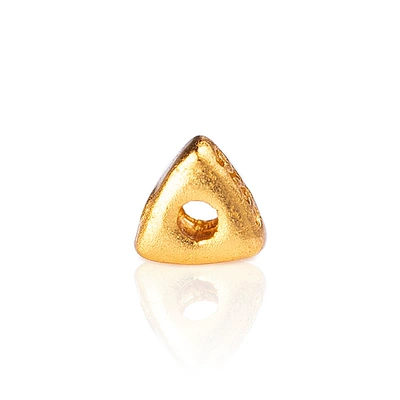 (0045) S925 Silver Gold-Plated Five-Pointed – Zərgərlik ara hissələri