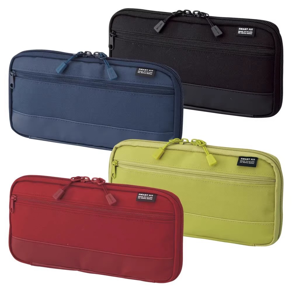 日本喜利Lihit LAB.学生笔袋便携式文具盒收纳包A-7686文具袋大容