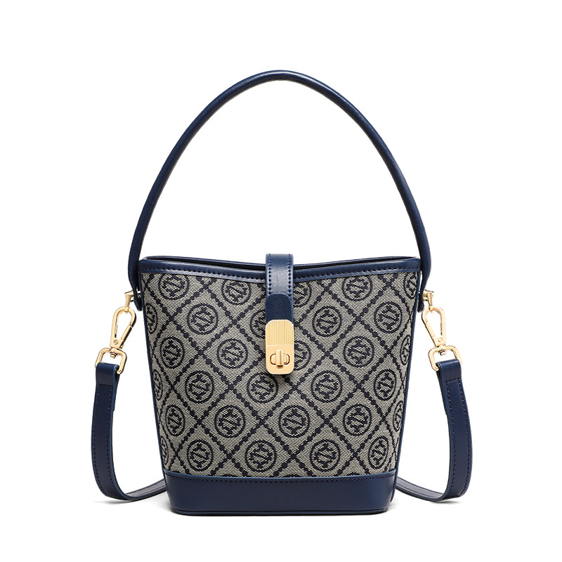 Túi tote nữ cỡ lớn họa tiết monogram, đeo vai và đeo chéo đi làm — màu xanh, Màu xanh (phiên bản công khai), màu đen, Màu đen (phiên bản công khai)