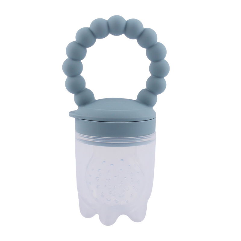 Suplemento de alimentos para bebés mordedor de silicona de calidad alimentaria bolsa de alimentos de frutas y verduras bebé mordedura de palo fruta pezón