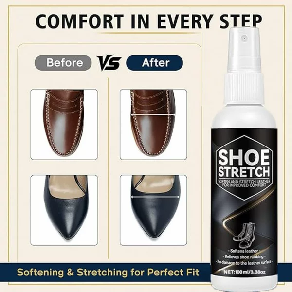 Kineshinex Shoe Spray for Leather Shoes, Softening Agent for Hard Shoes, Genuine Leather Clothing Softening Care, Professional Leather Care