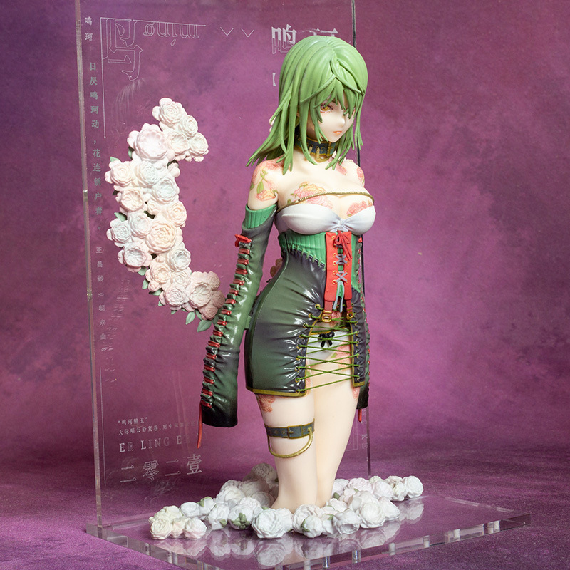 月季鸣珂手办原画荼壹美少女白玫瑰动漫模型日本二次元摆件批发|undefined