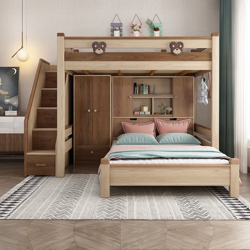 Children's Bed Upper and Lower Bed Staggered Upper and Lower Bed Two-storey Adult Upper and Lower Bed Mother and Child Bed High and Low Bed Bunk Bed
