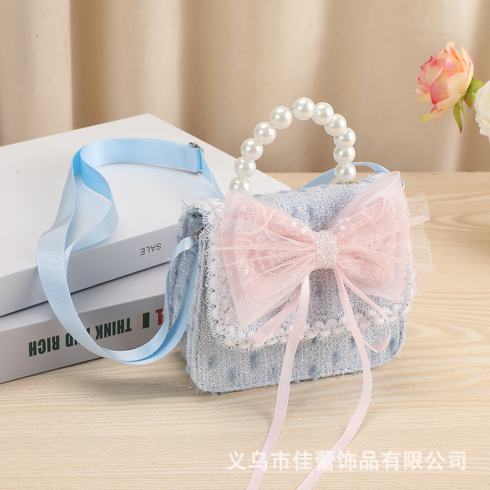 Bolso de princesa lindo de verano, accesorios para bolso, monedero versátil para niñas, bolso cruzado infantil, bolso de hombro individual, bolso de princesita.