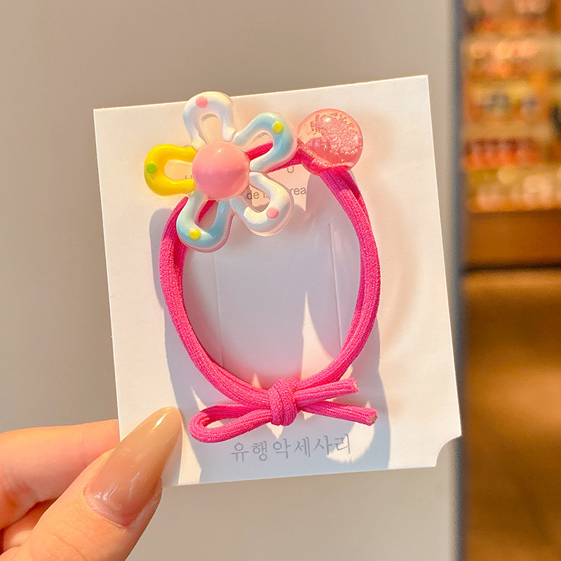 Bebé atado cabello de cabello niñas no lastimar cabello corda de goma anillo de cabello bebé tocado de cabello adorable para niños mujeres