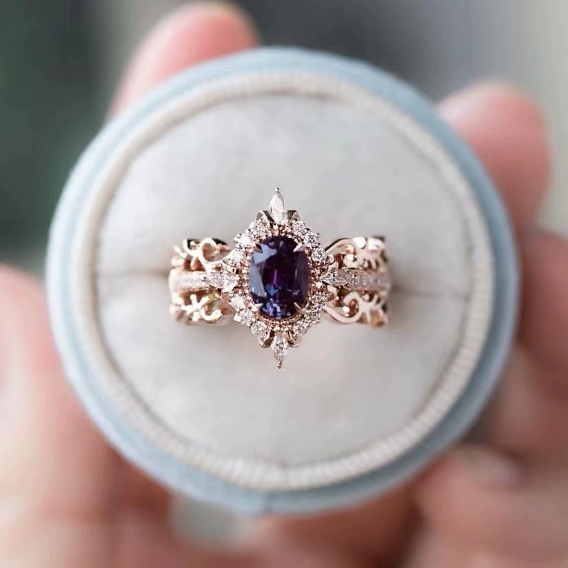 (跨境贸易) fashionable universal wedding ring with zircon, аксессуар, французский стиль