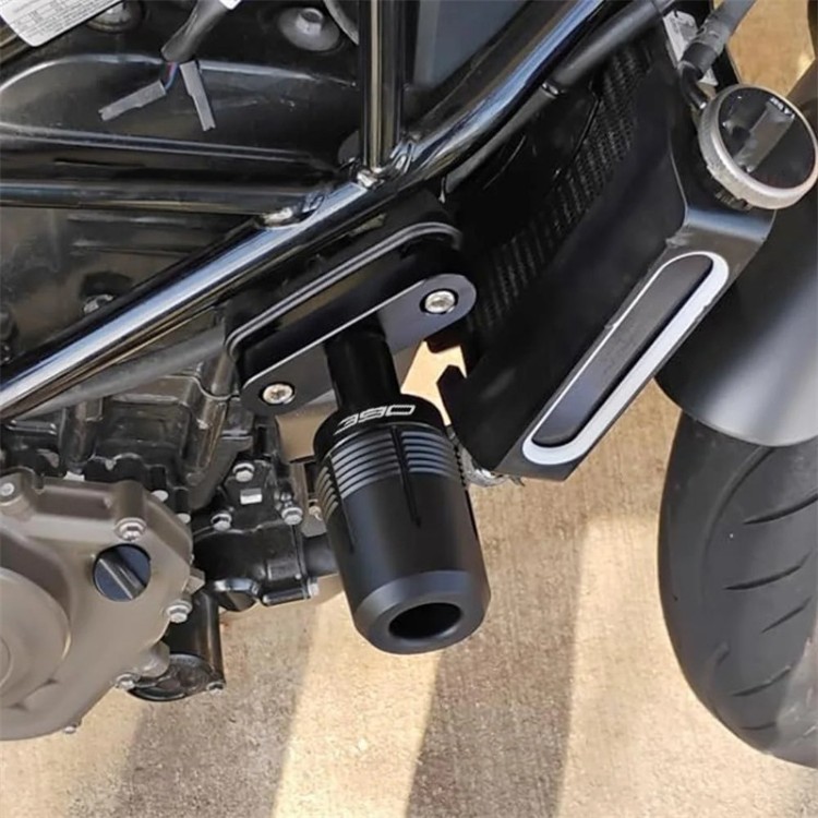 Suitable for KTM DUKE390 DUKE250 2017-2023 modified body crash protection ball + exhaust pipe crash protection bar
