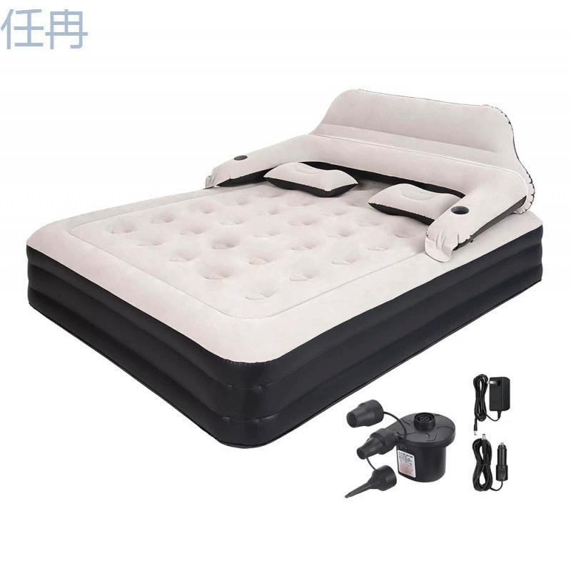 Надувной матрас для домашнего использования, автоматическая надувная кровать, спальное место, расширенная двойная складка, ленивый человек, приподнятый открытый xKW.