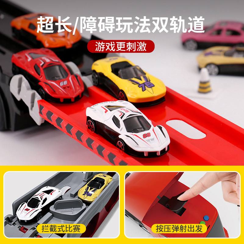 Estrictamente seleccionados niños deformación catapulta camión aleación modelo de coche plegable camión de almacenamiento 3-6 años Niño regalo