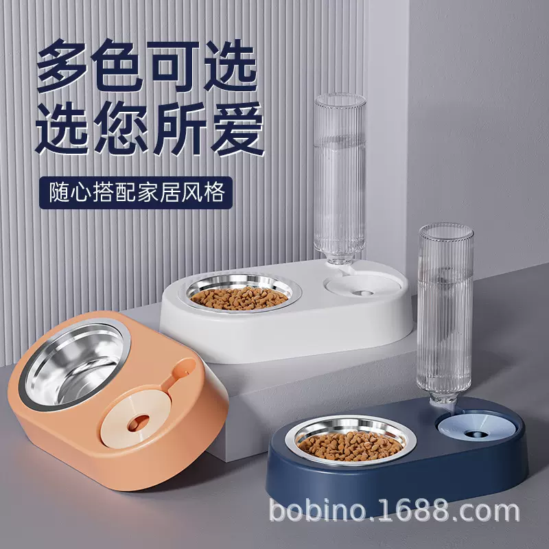宠物自动喂食器饮水器双碗食盆大号猫狗碗防摔猫碗狗碗宠物用品