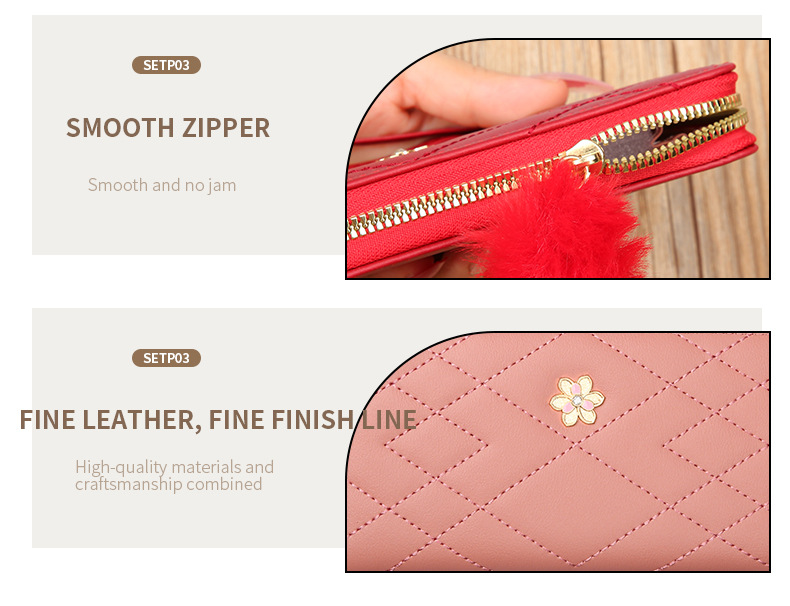 Sac à cartes Portable Simple et Long pour femmes, grande capacité, zéro portefeuille, étui Mobile adapté, nouvelle collection 2023_voghion.com