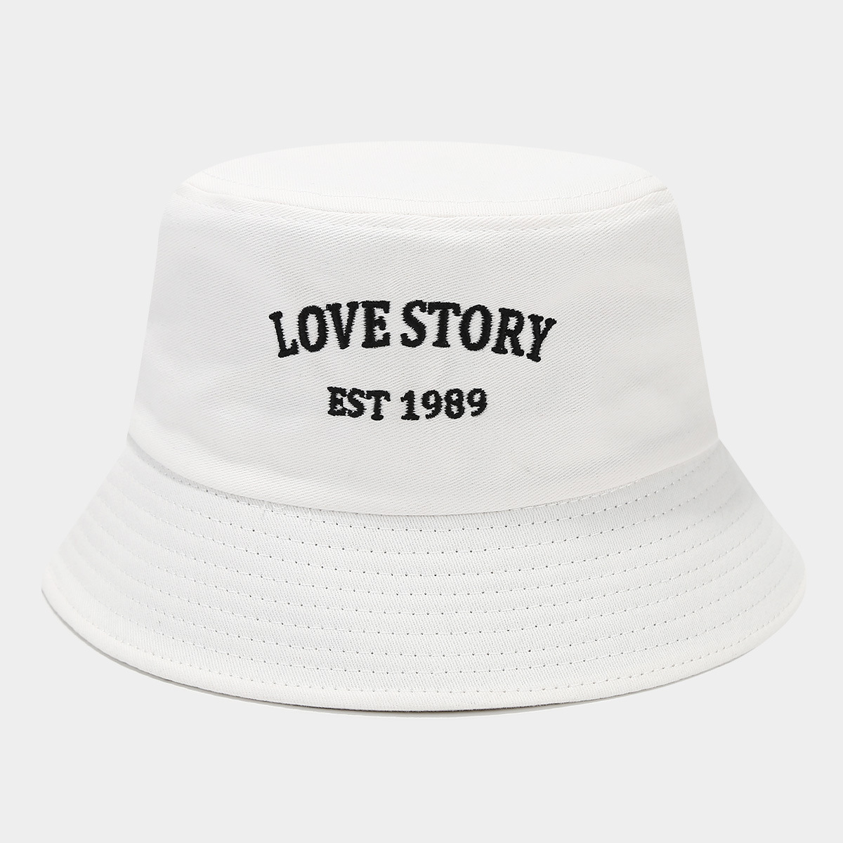 Moda europea y americana letras bordadas sombrero de pescador mujer verano al aire libre versátil sombrero de sol sombrero de sol para hombres sombrero de bañera protección solar image 8