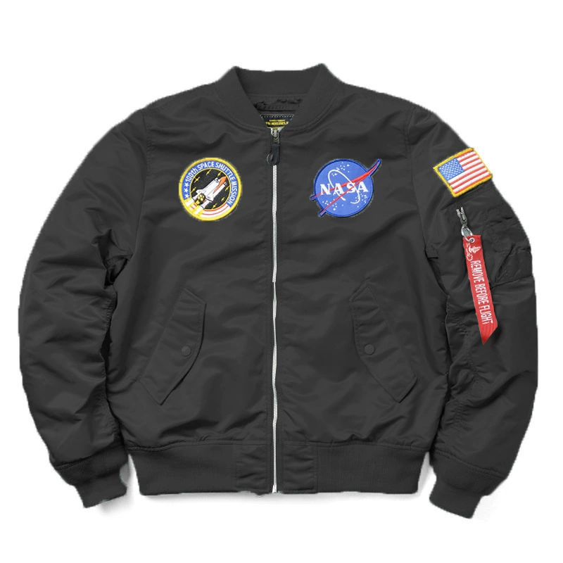 Весенний и осенний астронавт НАСА летная куртка ВВС бейсбольный костюм прилив марки MA-1 США мужское совместное пиджак